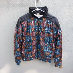 Vintage Jacket  Ellesse 1990s Windbreaker Zip Up Italy European Design Small